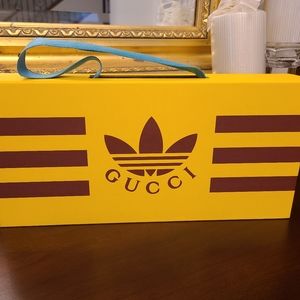Gucci Adidas empty box with tissue paper